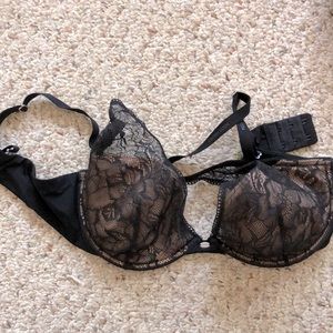 Calvin Klein black lace bra 36C